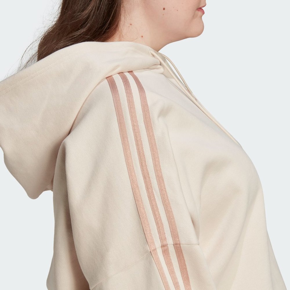 Adidas CROPPED HOODIE Plus Size 2X - Picture 7 of 7